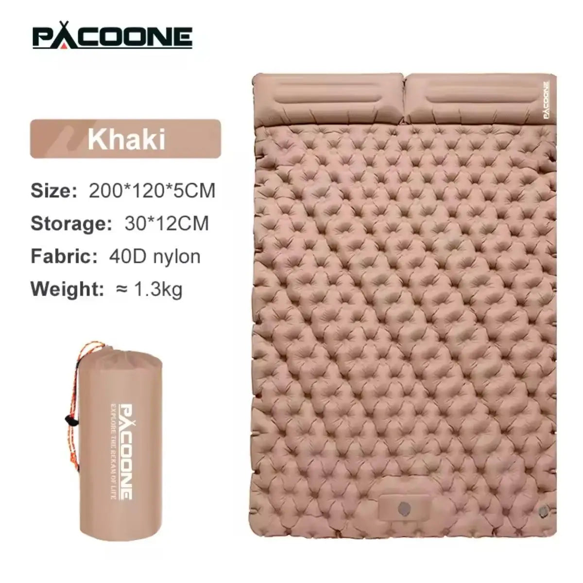 Foldable Inflatable Camping Mattress Warm Thick Light Wide Indoor Outdoor