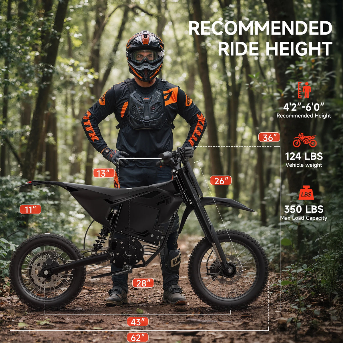 Qronge X1 Spark 4500W Peak Electric Dirt Bike 60V Long Range