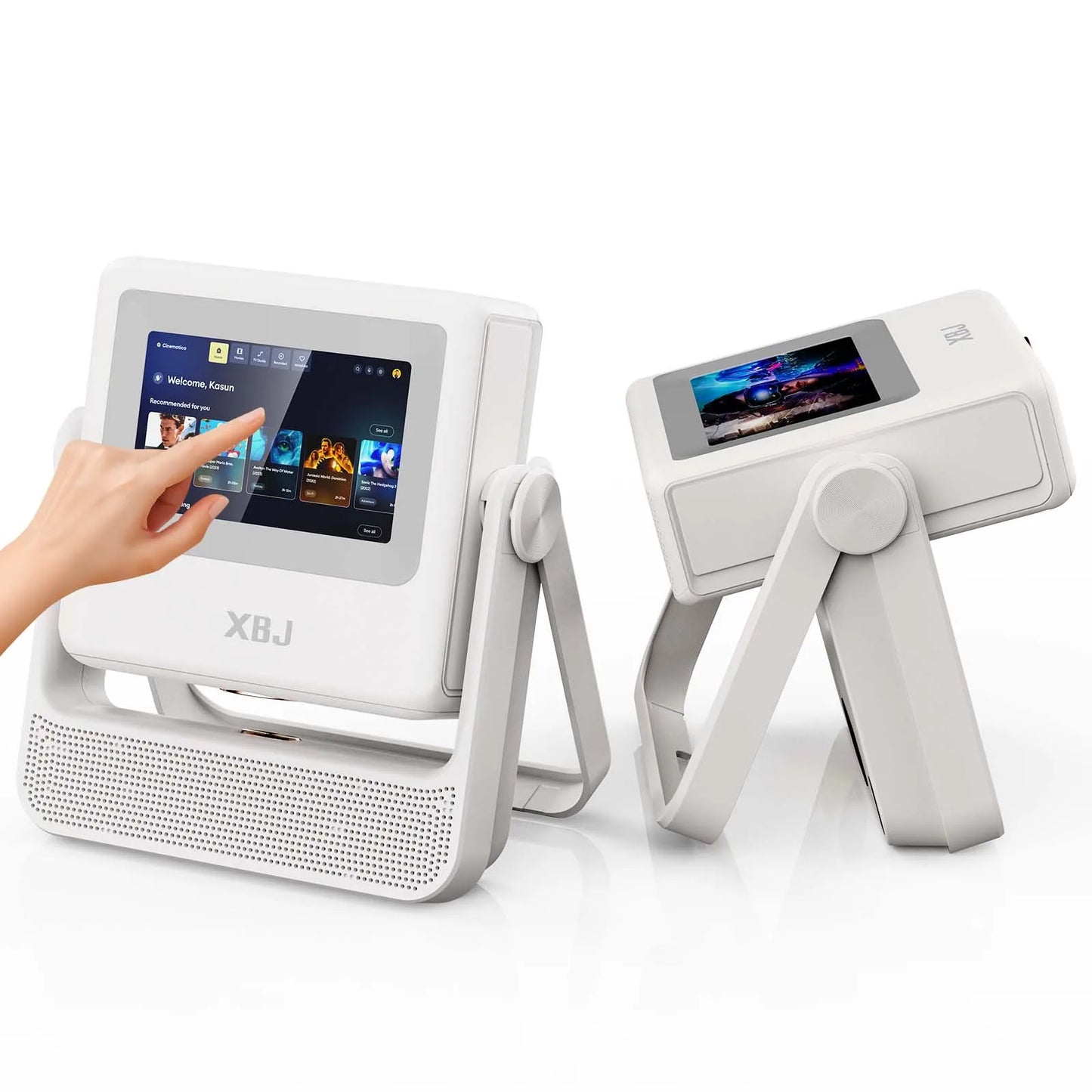 4K Touch Screen Portable Projector With WiFi Bluetooth Auto Focus