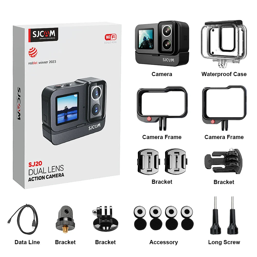SJCAM SJ20 4K Action Camera Anti Shake 5G WiFi Screen