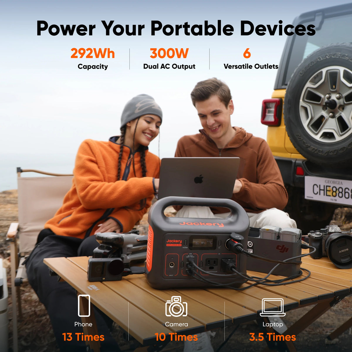 Jackery Explorer 300 Portable Power Station For Outdoor Camping Travel