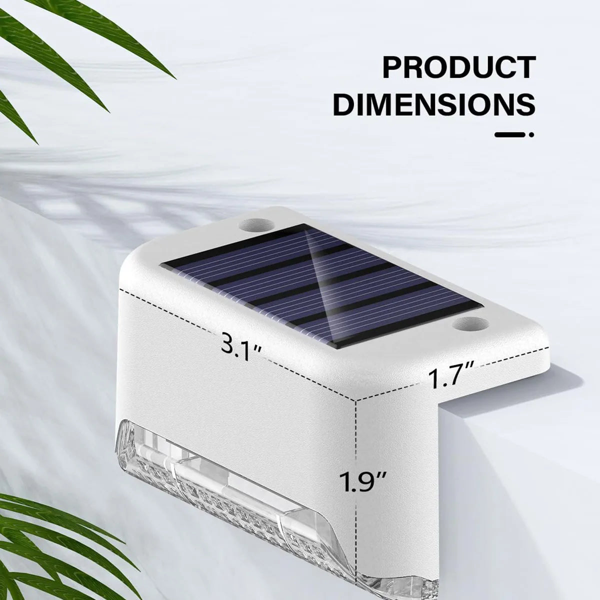 Solar Deck Lights Outdoor Waterproof LED Step Lights For Stairs