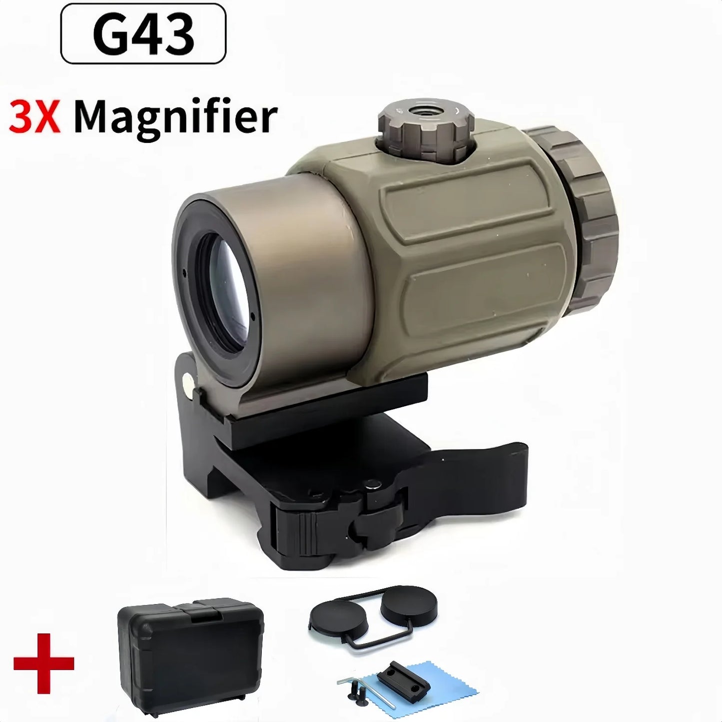 Nabila Tactical G33 G43 G45 Magnifier Scope 3X 5X Flip