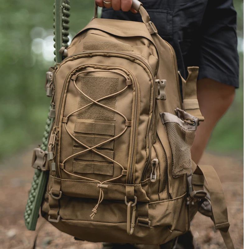 LQARMY Tactical Backpack Outdoor Hiking Rucksack Durable Travel