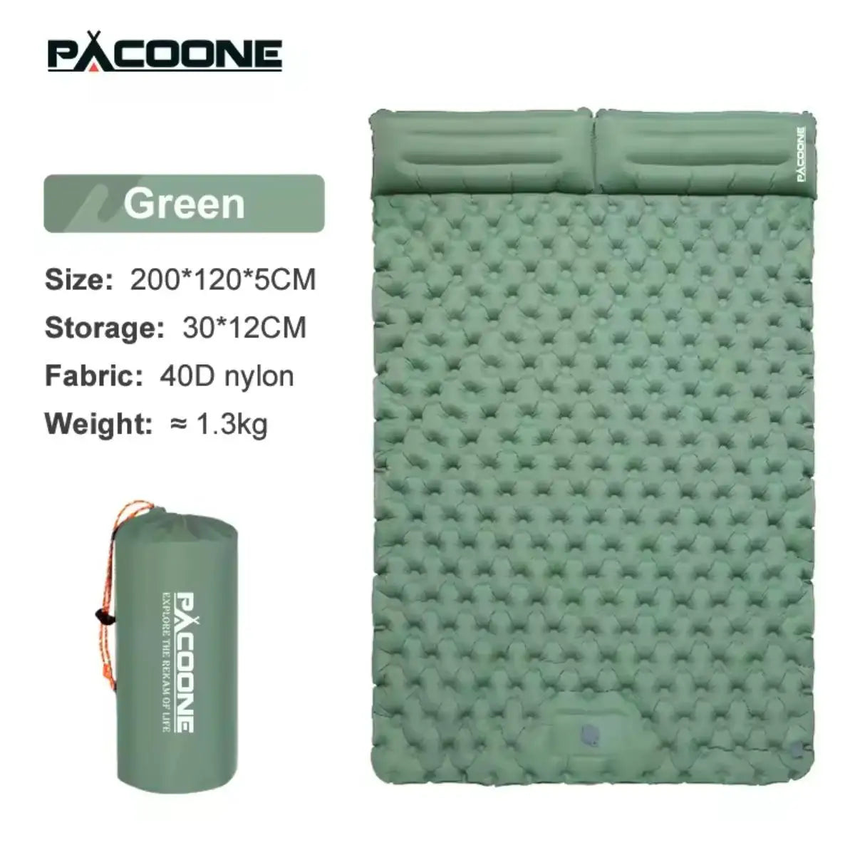 Foldable Inflatable Camping Mattress Warm Thick Light Wide Indoor Outdoor