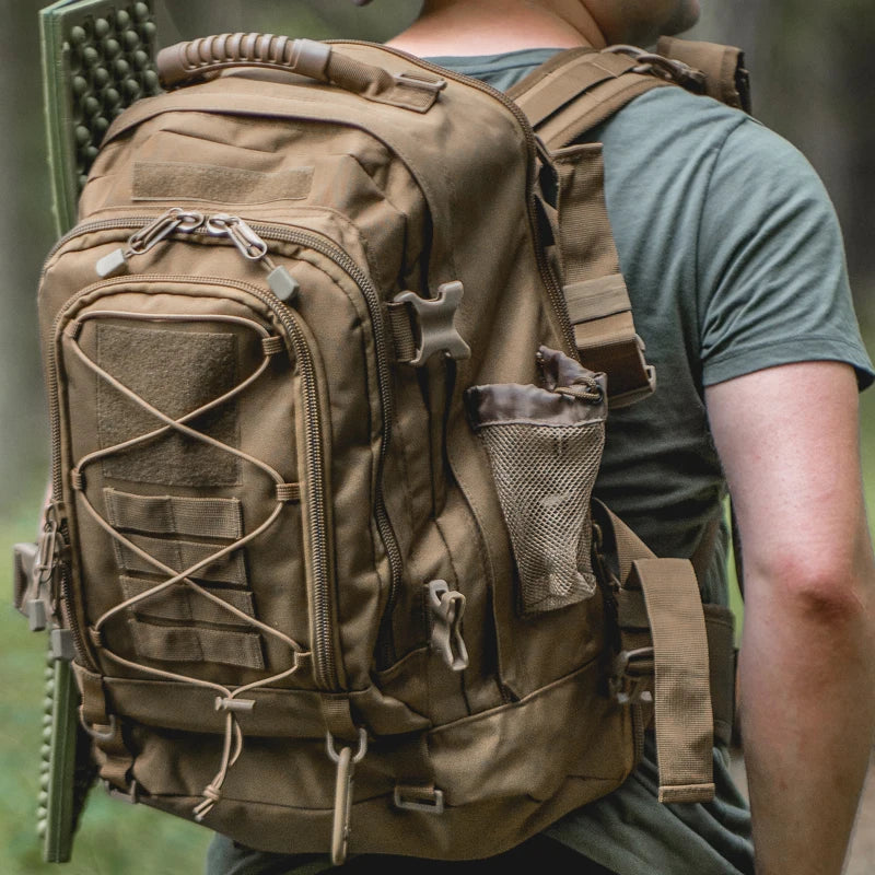 LQARMY Tactical Backpack Outdoor Hiking Rucksack Durable Travel