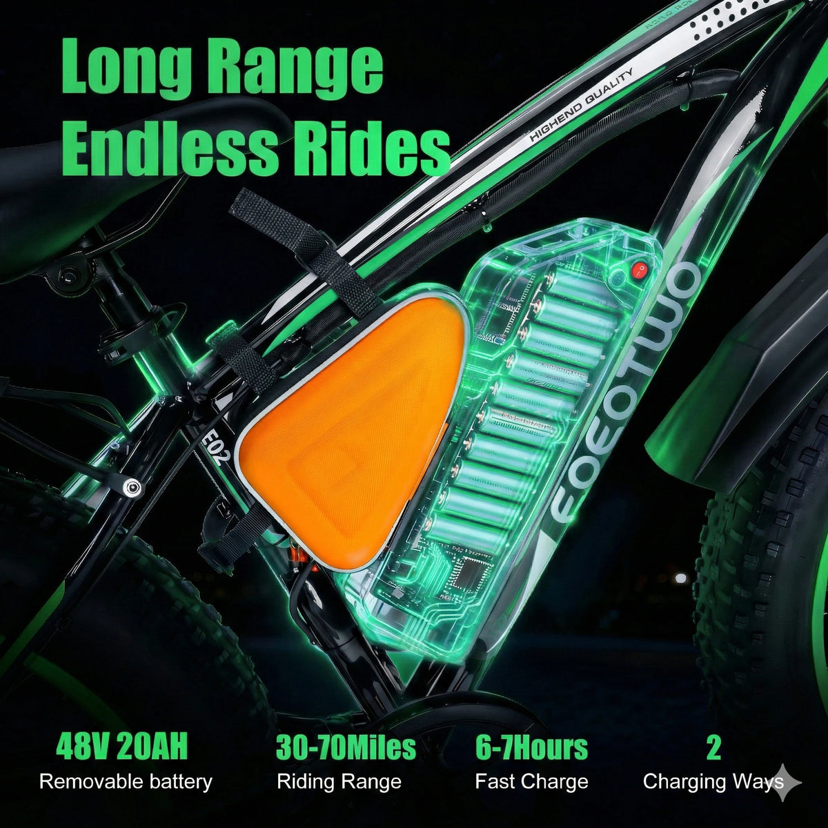 Eoeotwo 26 Inch Fat Tire Electric Bike With Powerful Motor