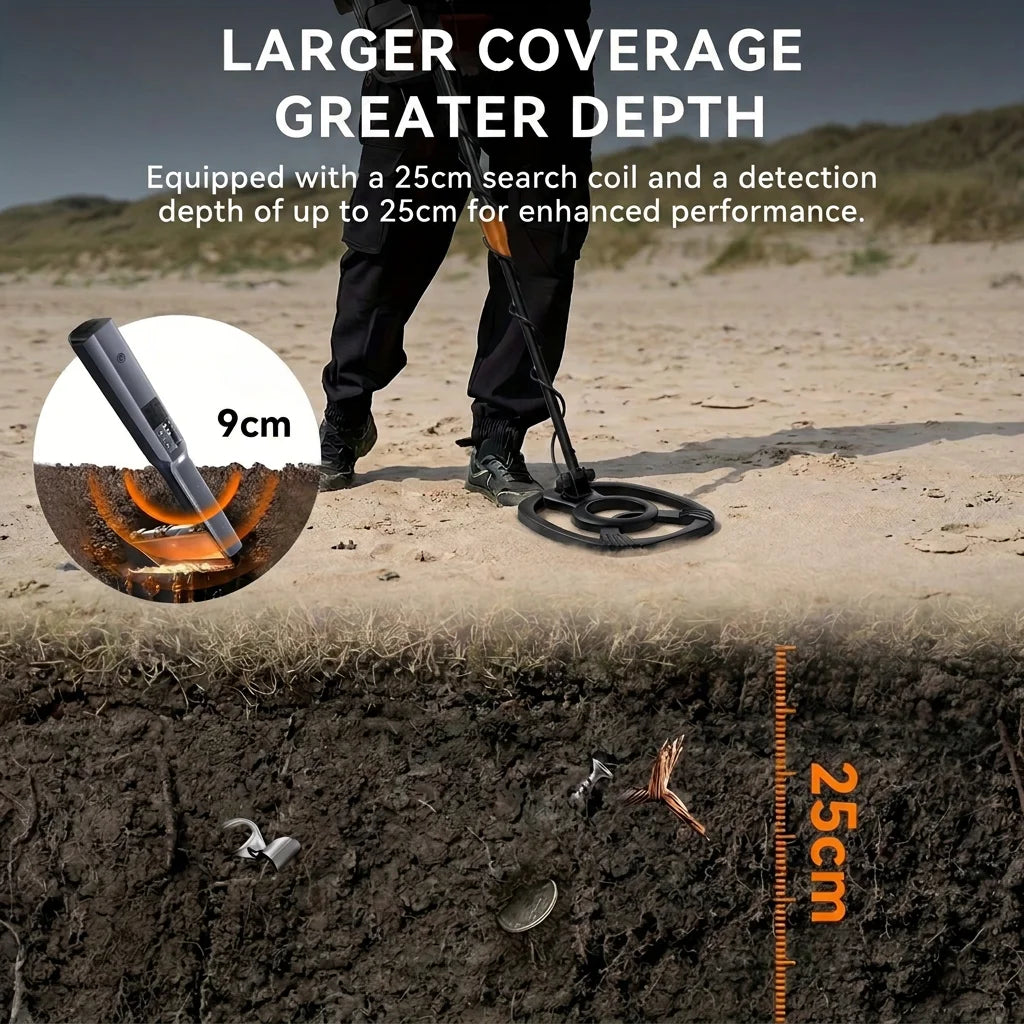 SUNPOW Professional Pinpoint Metal Detector For Treasure Hunting