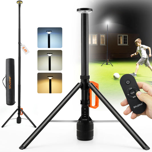 Rechargeable 3CCT Dimmable LED Work Light With Remote Control Stand
