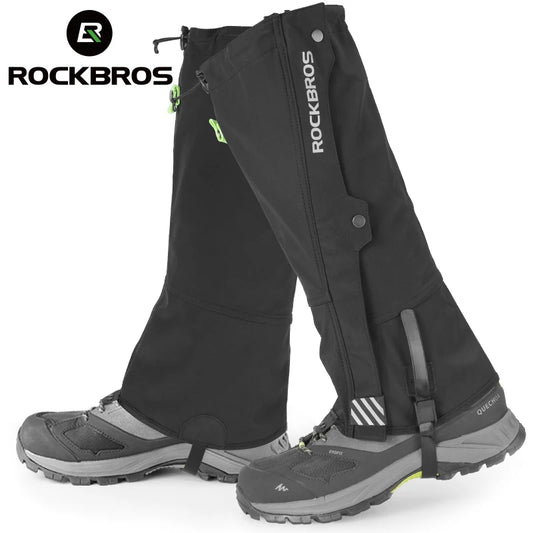 Rockbros Outdoor Waterproof Leg Gaiters For Hiking And Skiing