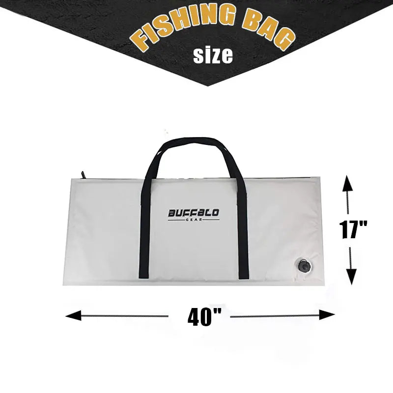 Leakproof Insulated Fish Cooler Bag With Drain Plug For Kayak
