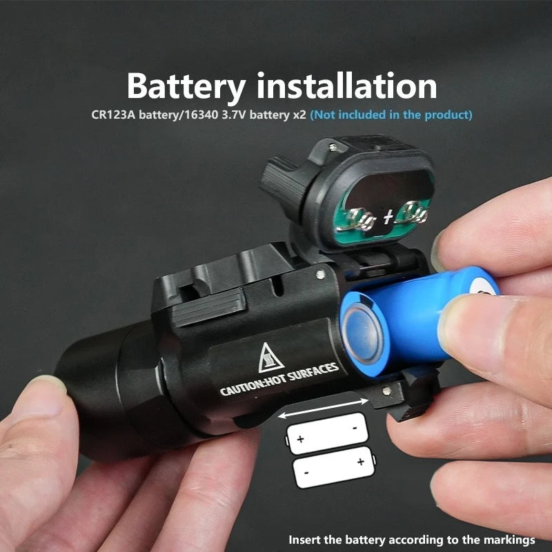X300 Tactical Led Weapon Flashlight With Durable Metal Housing