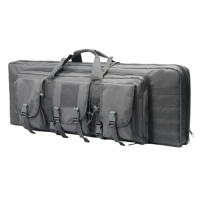 LQARMY Tactical Double Rifle Case Molle Sniper Airsoft Gun Bag