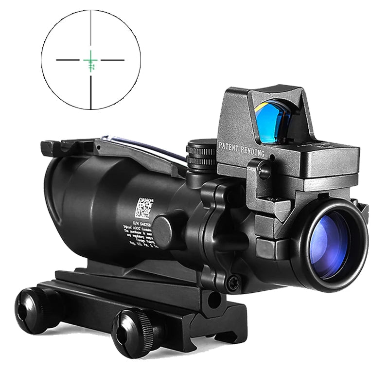 Nabila Adjustable 4x32 Red Dot Tactical Rifle Scope