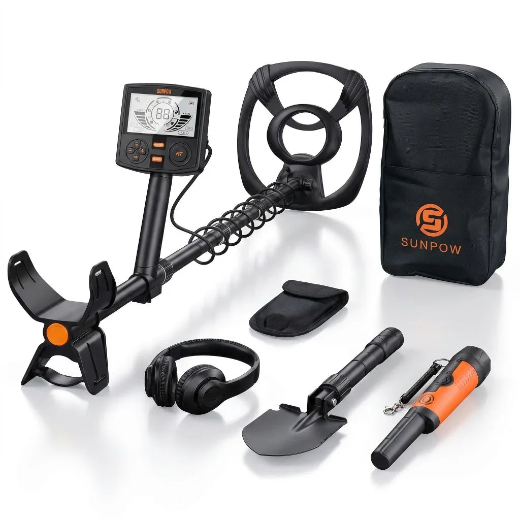 SUNPOW Professional Pinpoint Metal Detector For Treasure Hunting