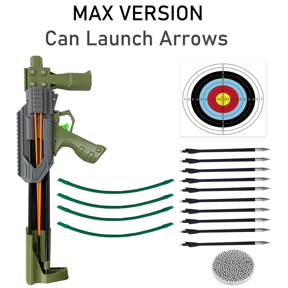 Multi Function Arrow Slingshot With Automatic Fire Trigger Catapult