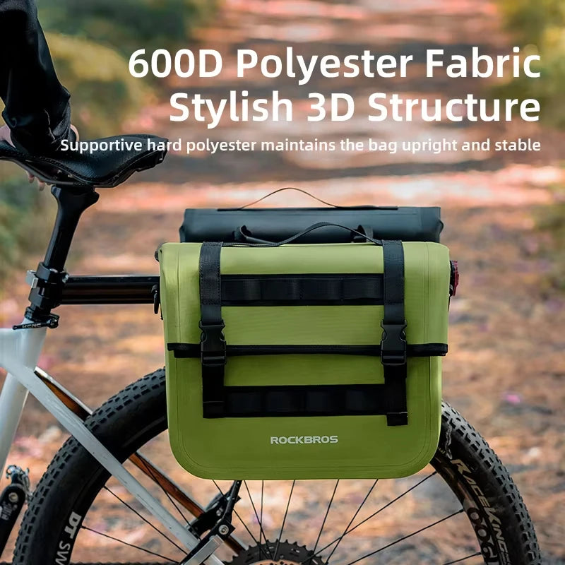 ROCKBROS Waterproof Mountain Bike Saddle Bag Large Capacity