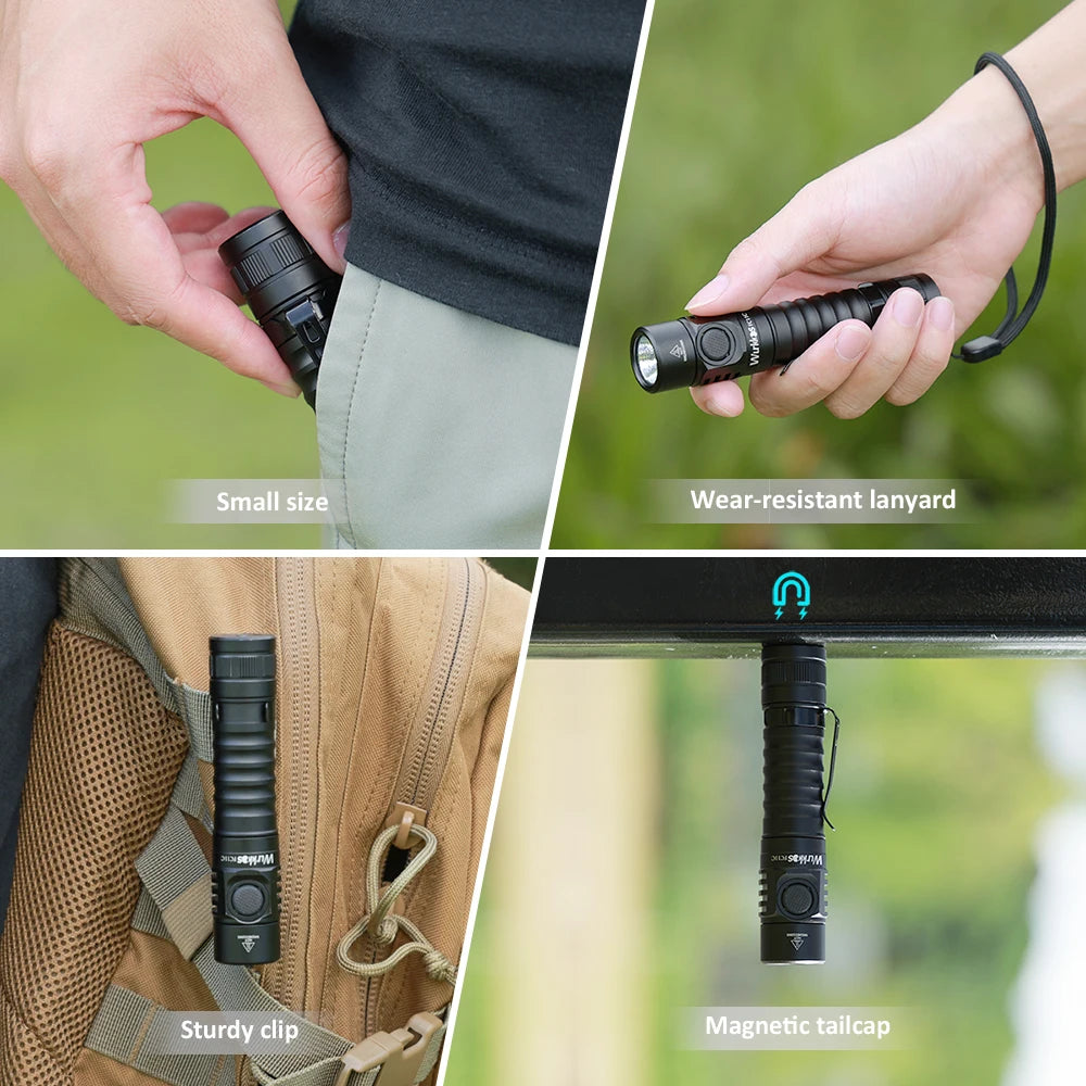 Wurkkos FC11C 1200 Lumens USB-C Rechargeable EDC Flashlight 519A