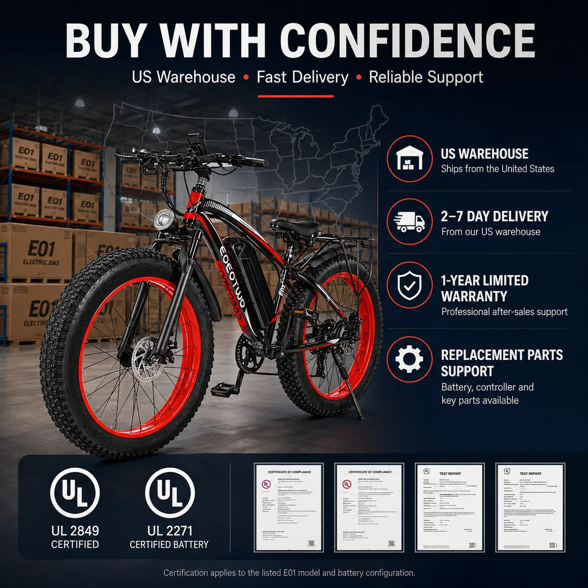 Eoeotwo Heavy Duty Electric Bike 65Nm Torque
