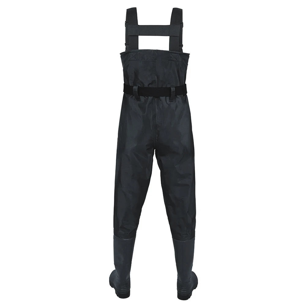Heavy Duty Waterproof Nylon Chest Waders With Boots For Fishing