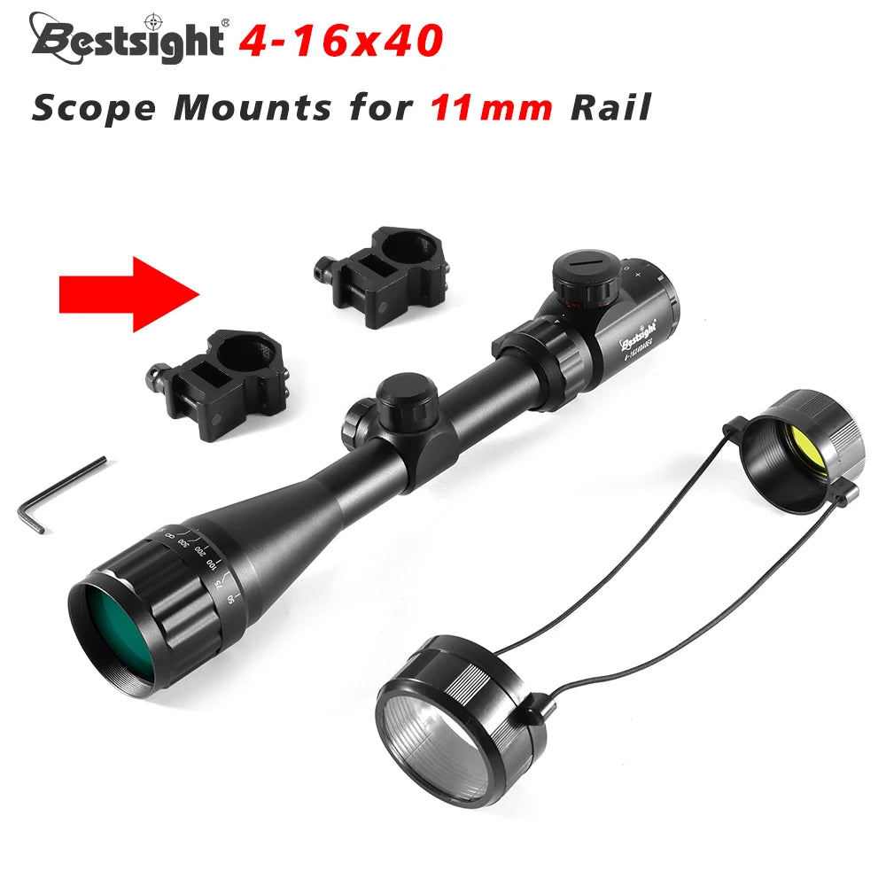 Nabila 4-16X40 AOE Optics Illuminated Red Green Dot Rifle Scope