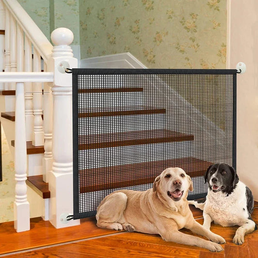 Foldable Mesh Dog Playpen Fence With 4-Piece Hooks