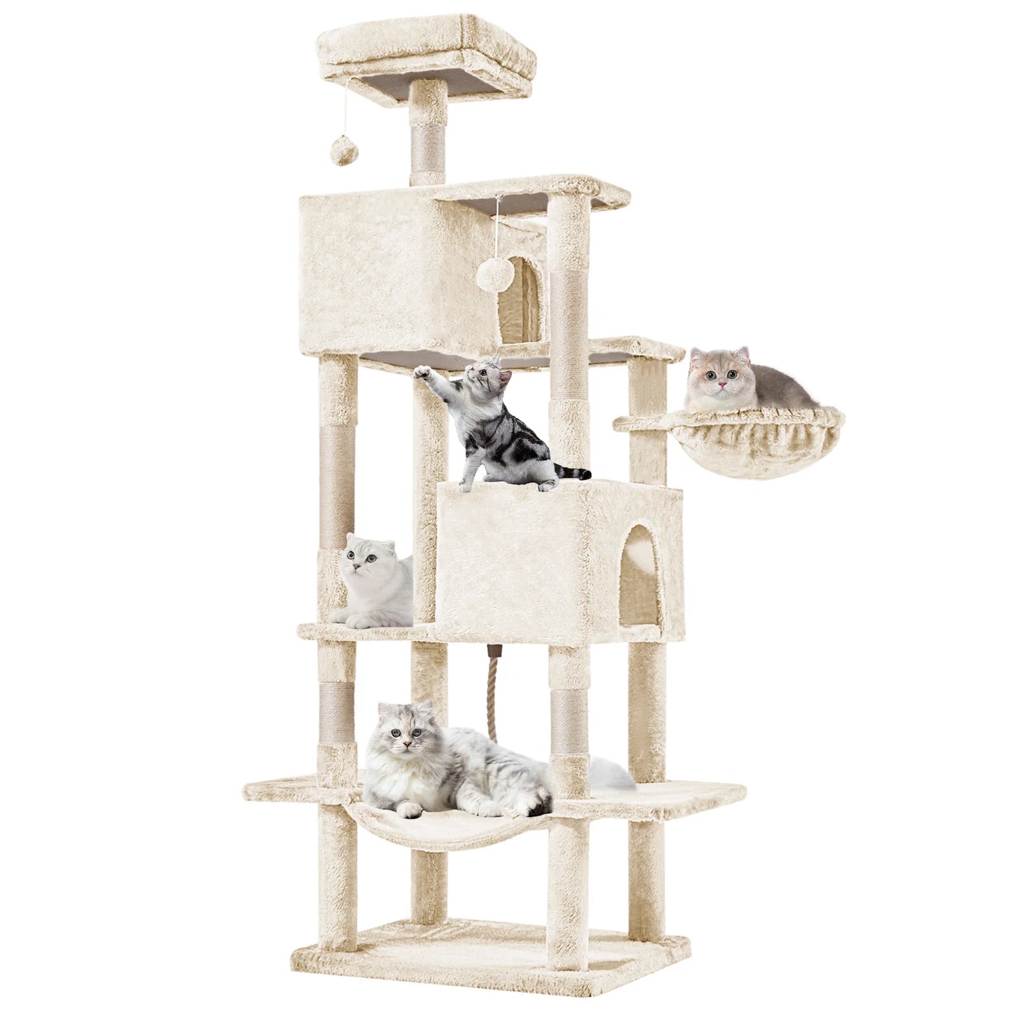 MCQ Cat Tree Tower With Multi Level Climbing Scratching Posts