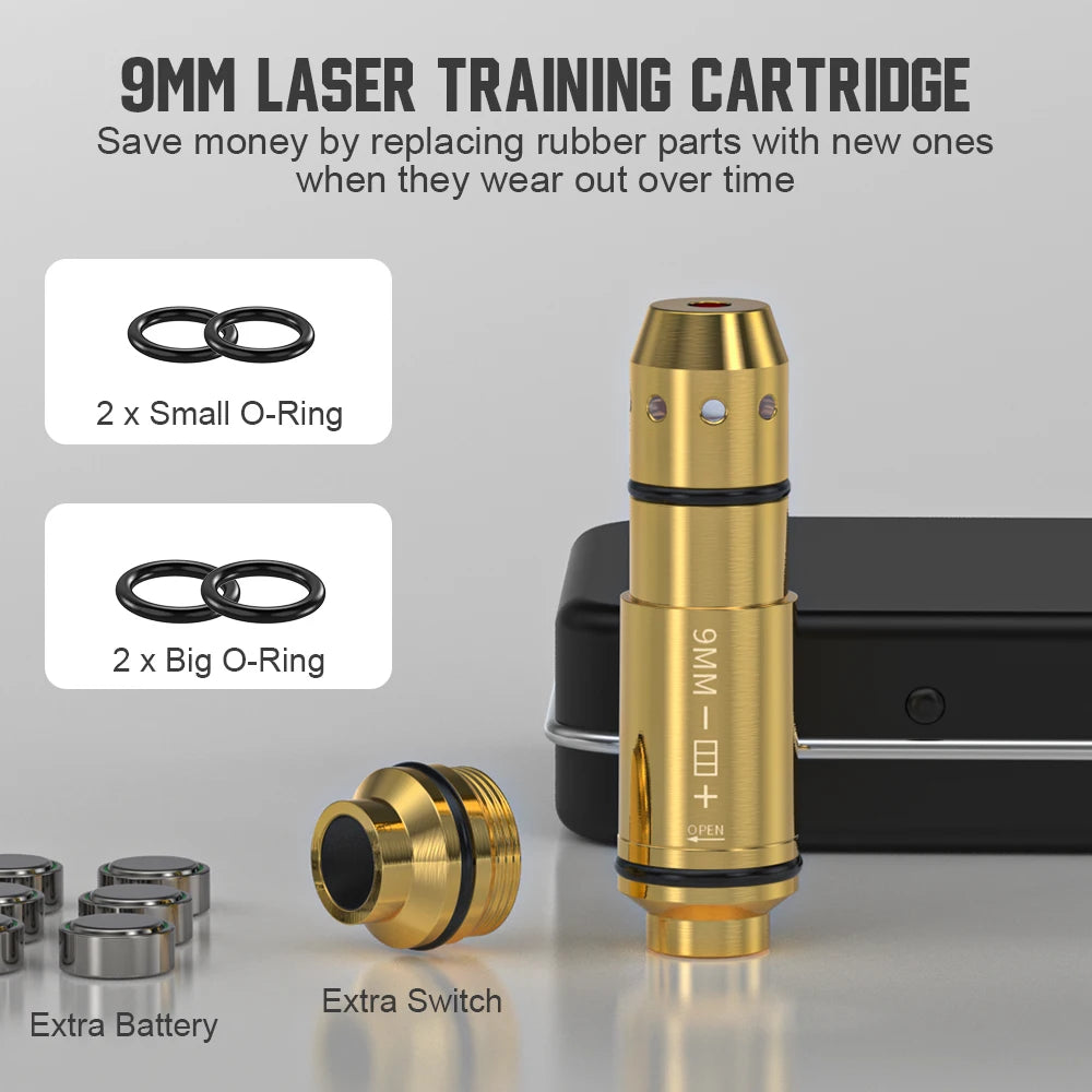 Laser Dry Fire Practice Cartridge For Pistol Marksmanship Training