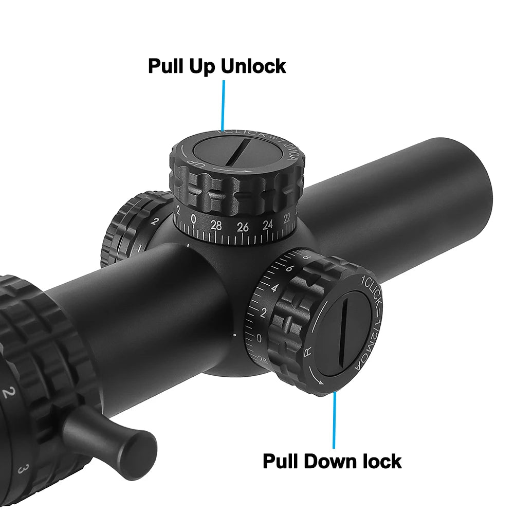 Bestsight 1-5x24 Tactical Optical Scope With Illuminated Red Green Reticle