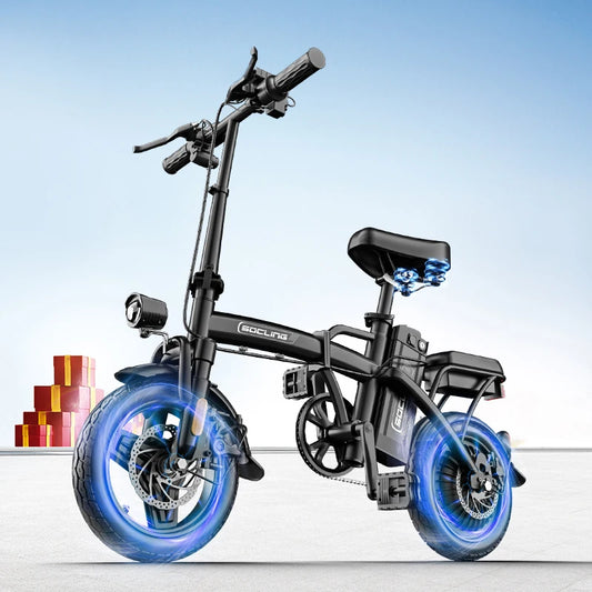 500W Foldable Electric Bike For Adults With Dual Brakes