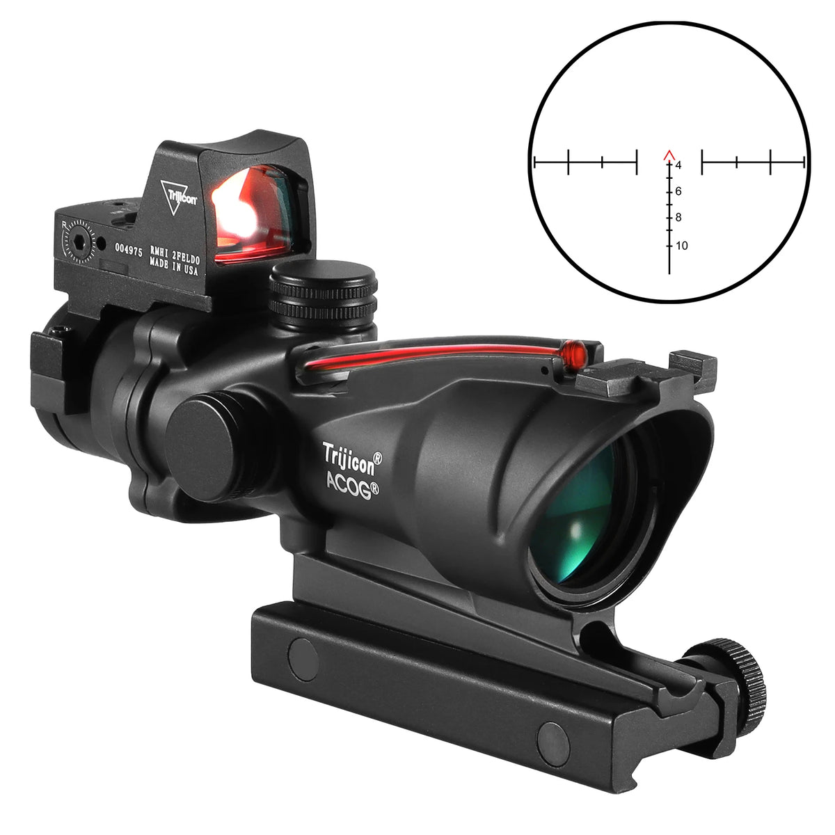Nabila Adjustable 4x32 Red Dot Tactical Rifle Scope