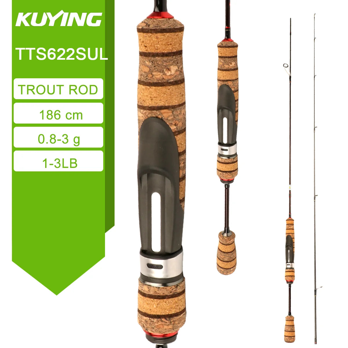 Kuying Teton Fast Action Spinning Casting Fishing Lure Rod