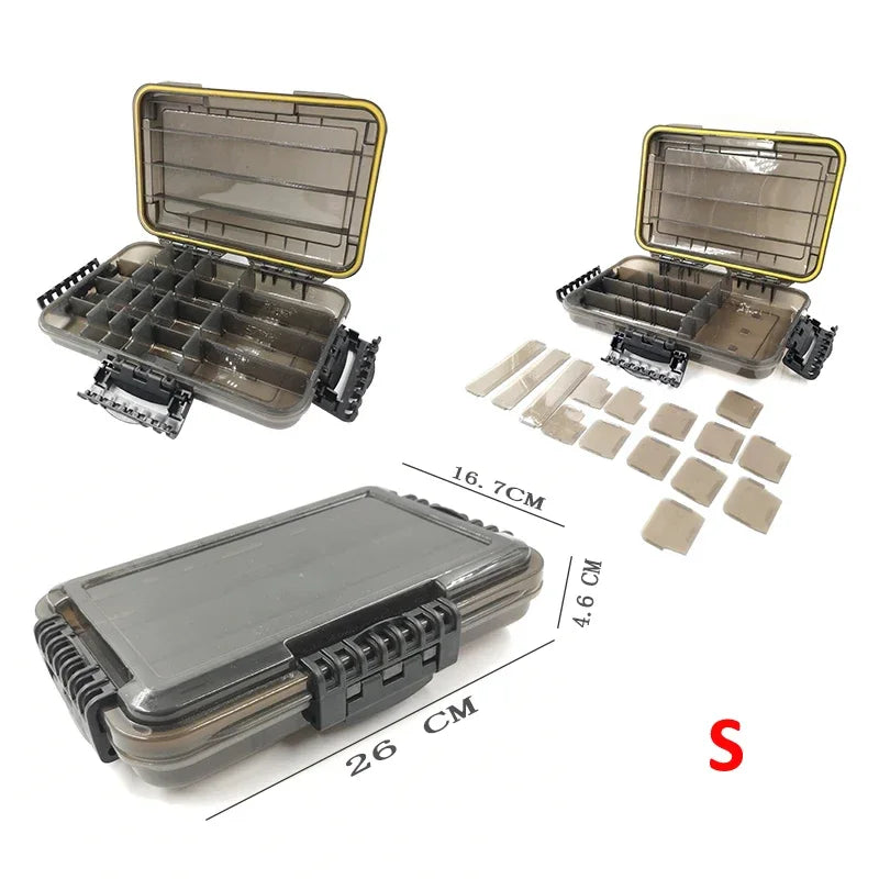 Large Capacity Waterproof Fishing Tackle Box For Lures And Bait