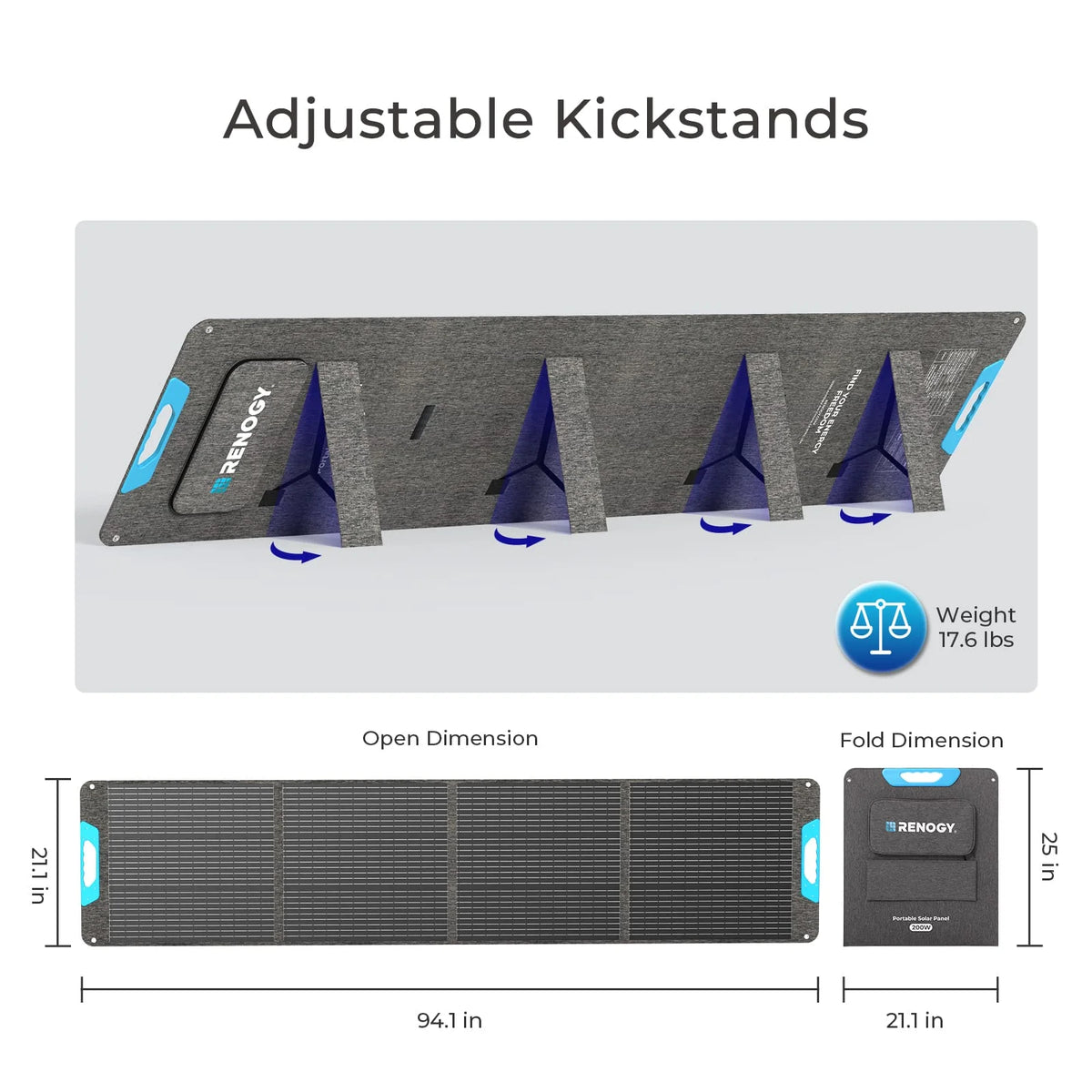 Renogy Foldable Waterproof Solar Panel For Camping And Mobile Power