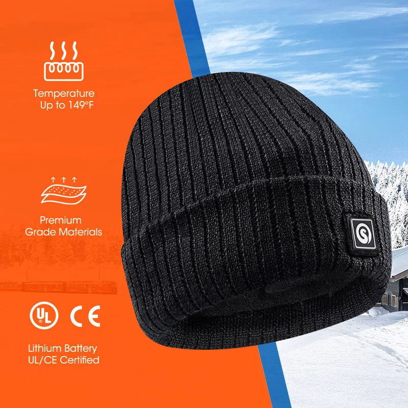 Savior Rechargeable Heated Fleece Winter Beanie Cap