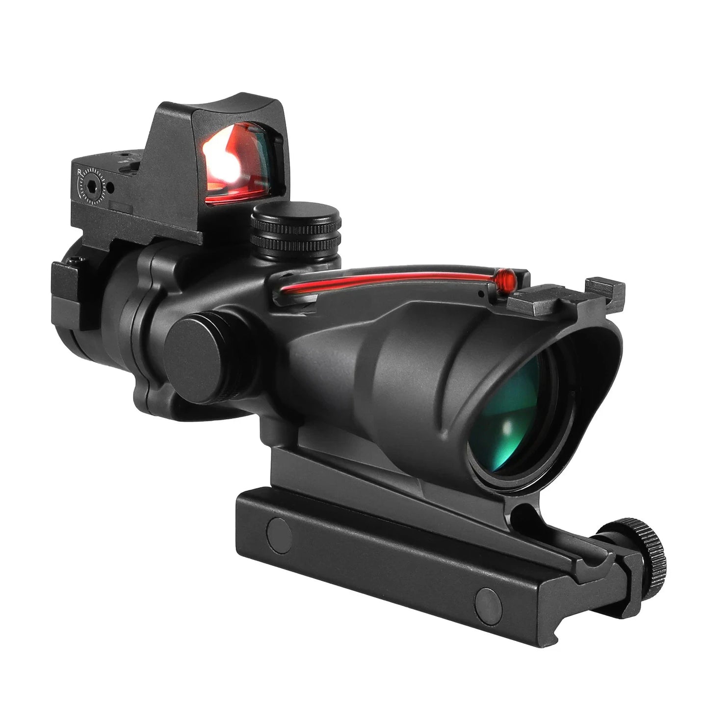 Nabila Adjustable 4x32 Red Dot Tactical Rifle Scope