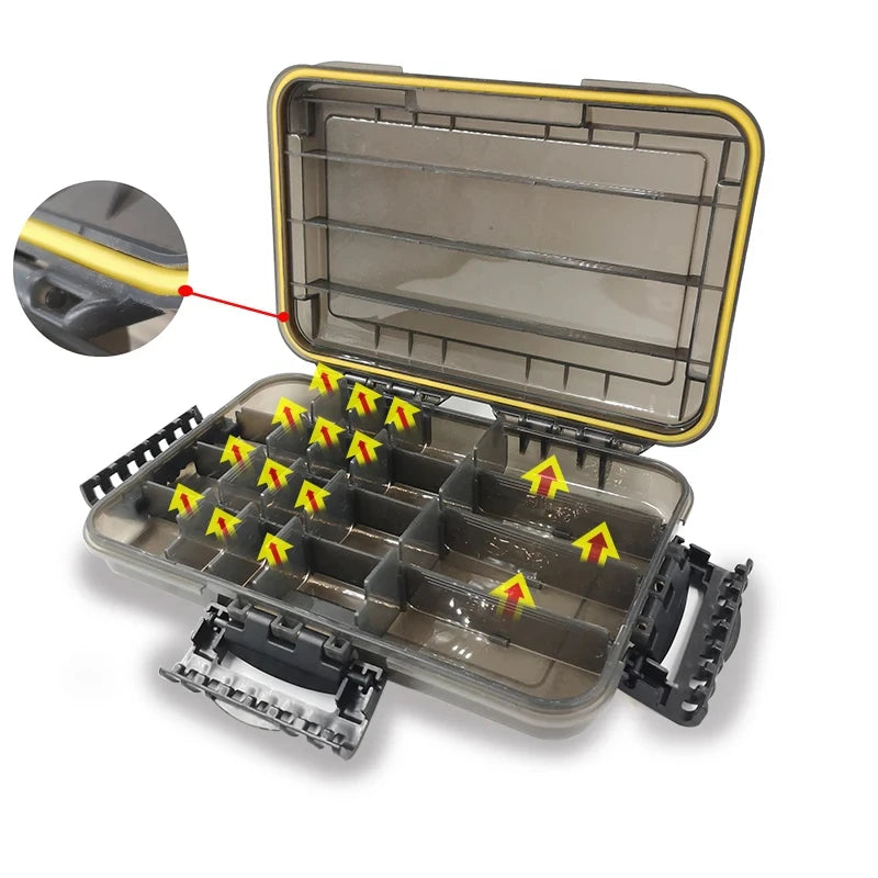 Large Capacity Waterproof Fishing Tackle Box For Lures And Bait