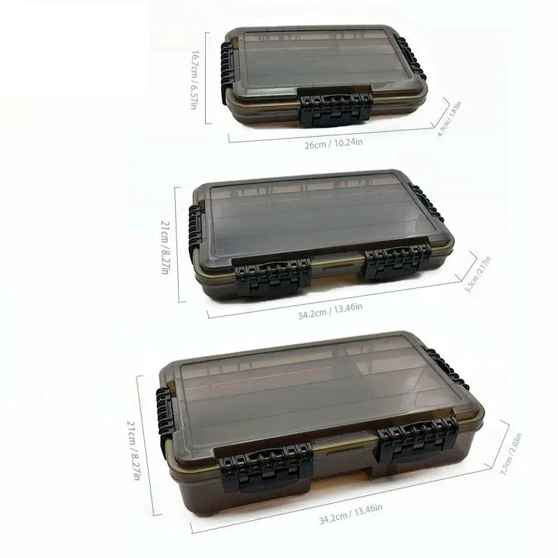 Large Capacity Waterproof Fishing Tackle Box For Lures And Bait