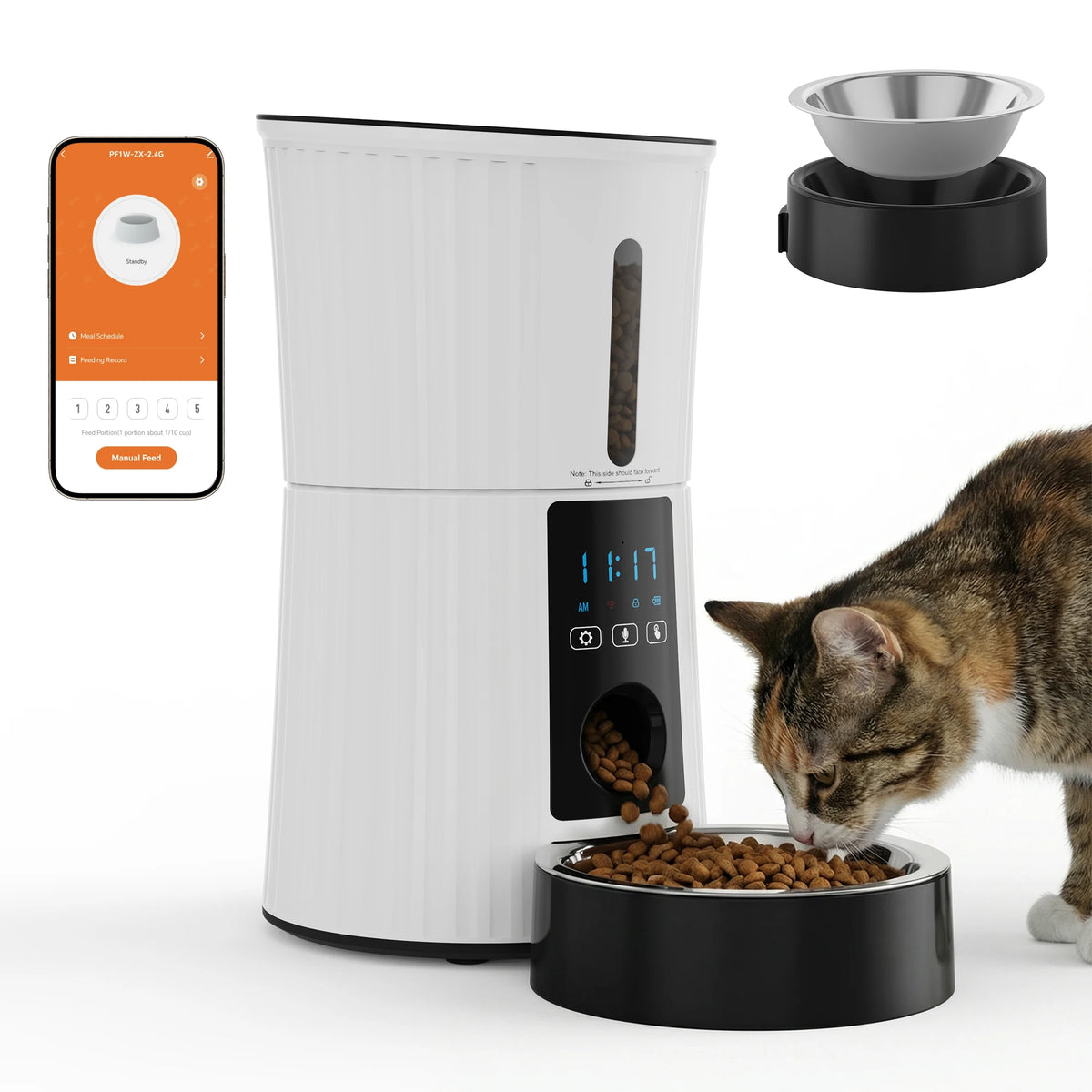 Automatic Wifi Pet Feeder With App Control And Programmable Timer