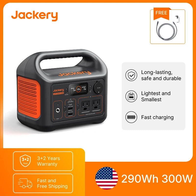 Jackery Explorer 300 Portable Power Station For Outdoor Camping Travel