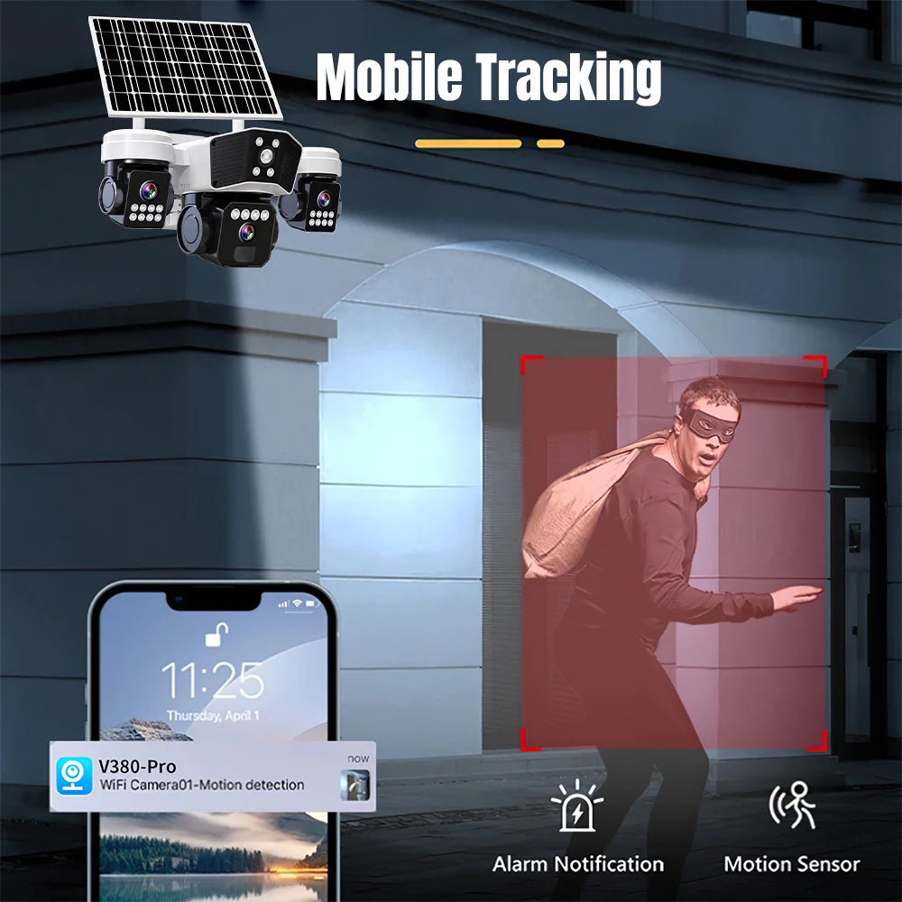 Kepeak 6Mptz Solar Wireless Security Camera For Outdoor Monitoring