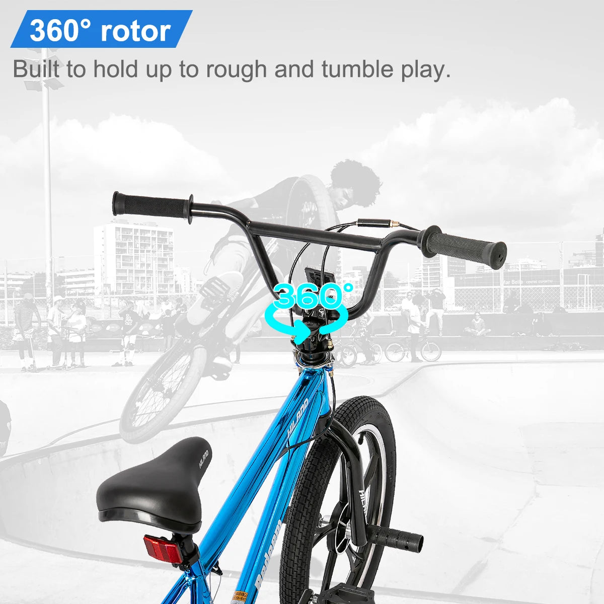 Hiland 20 Inch Kids BMX Bike With Freestyle Pegs