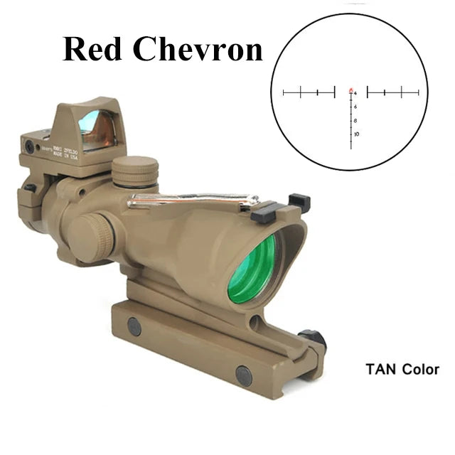 Nabila Adjustable 4x32 Red Dot Tactical Rifle Scope
