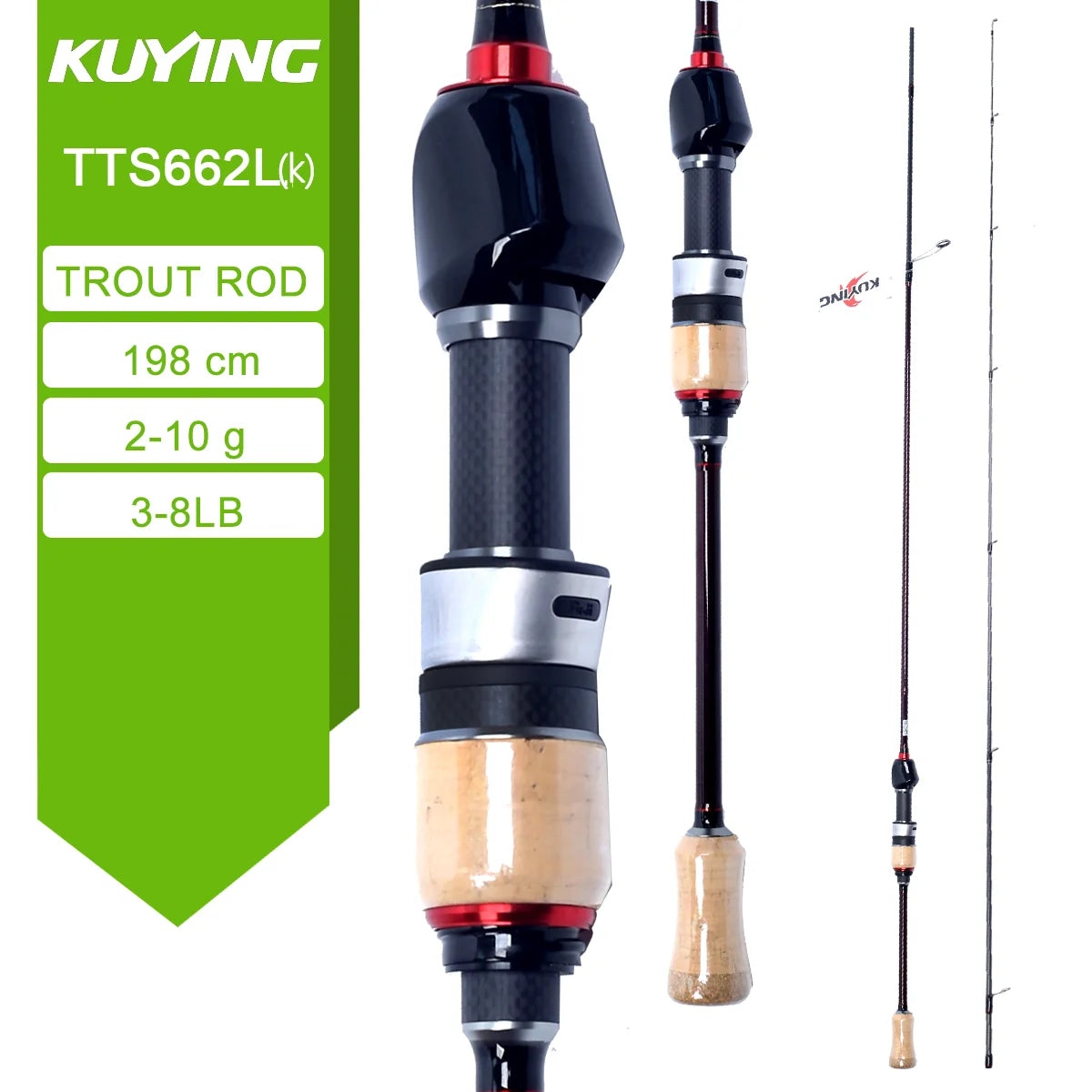Kuying Teton Fast Action Spinning Casting Fishing Lure Rod