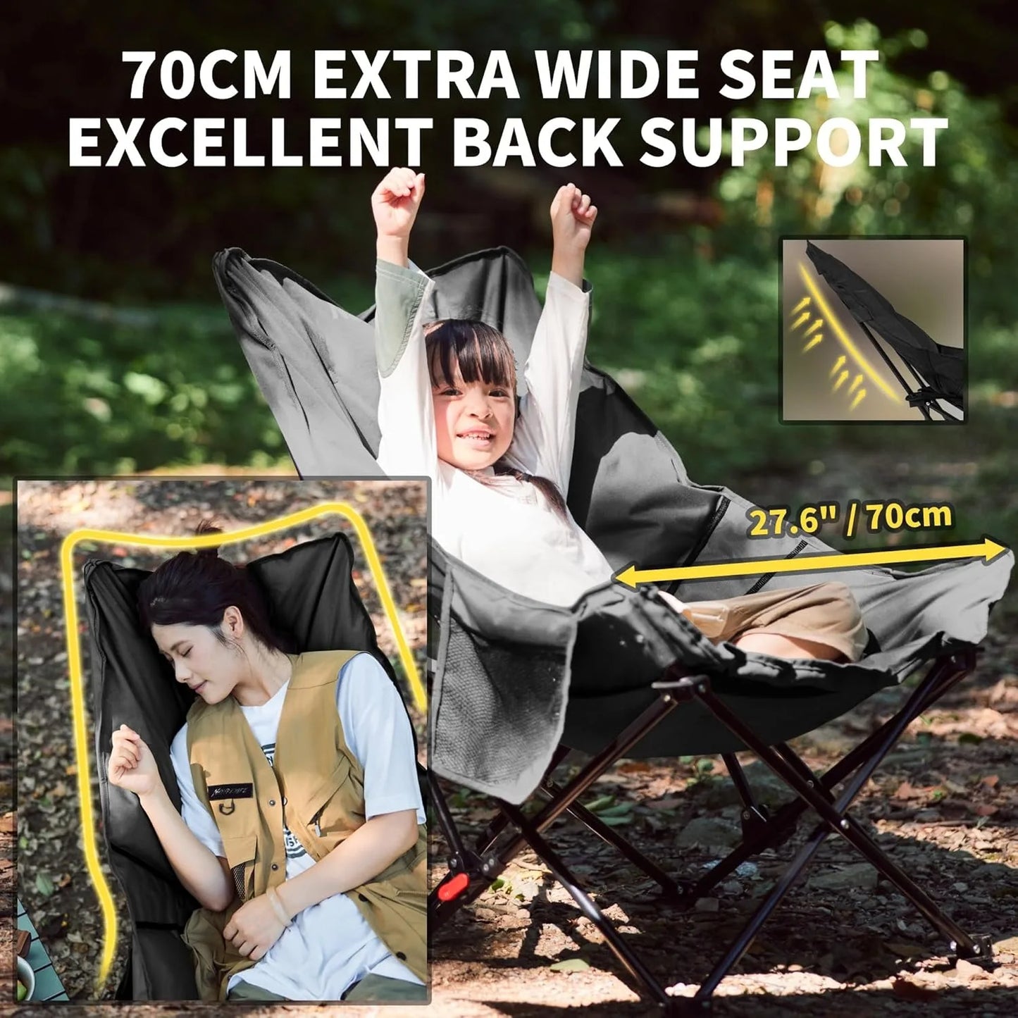 Naturehike Sea Star Adjustable Reclining Folding Camping Chair