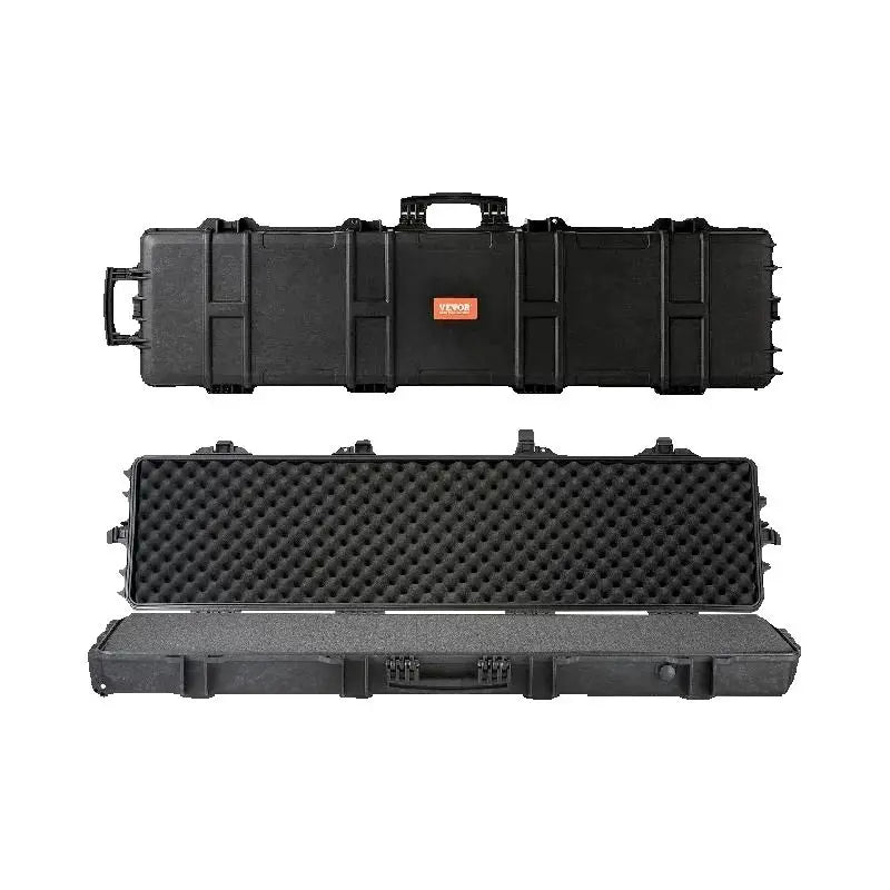 SucceBuy Shockproof Waterproof Rifle Hard Case Rolling Wheels