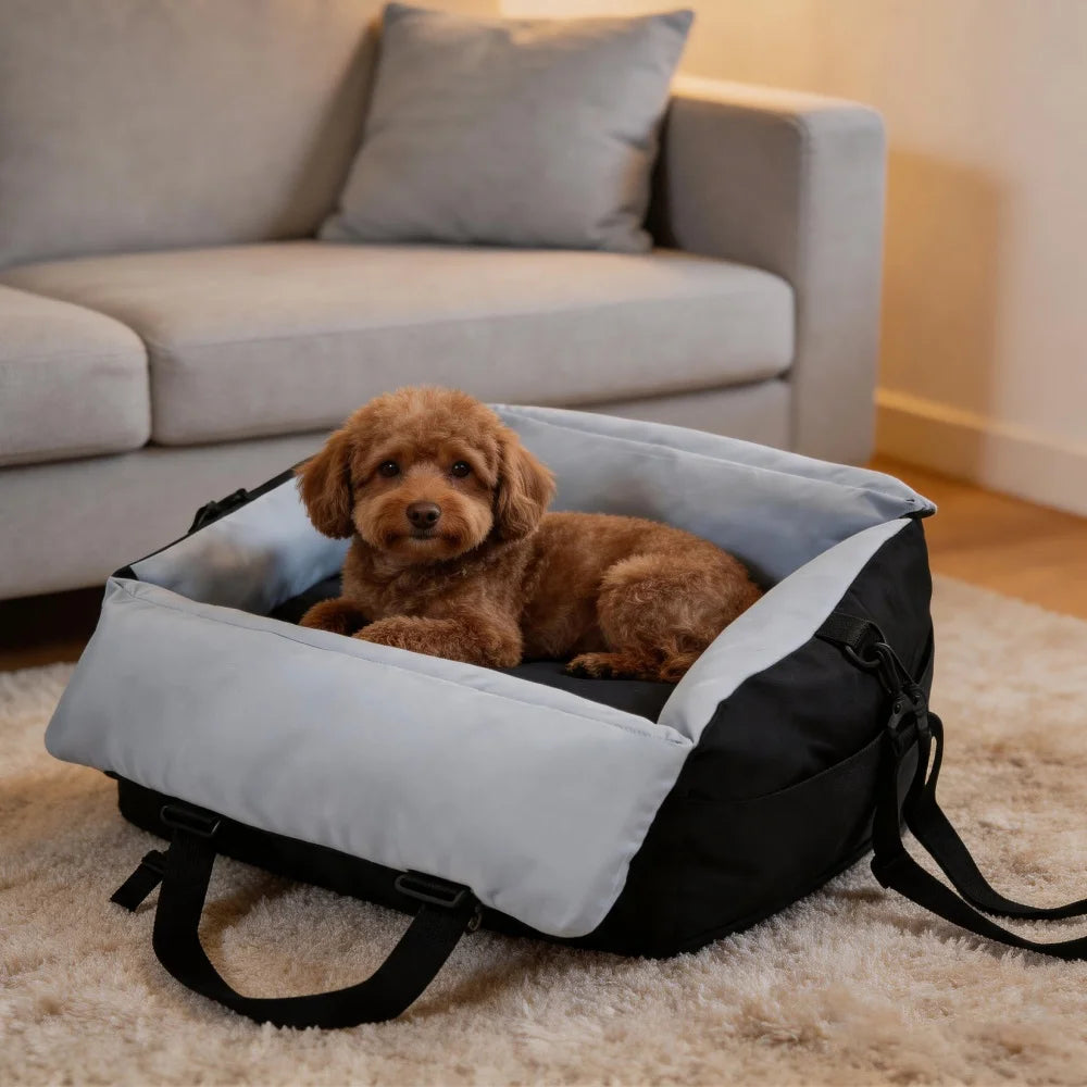 Borwart Portable Dog Car Seat With Safety Belt Cover