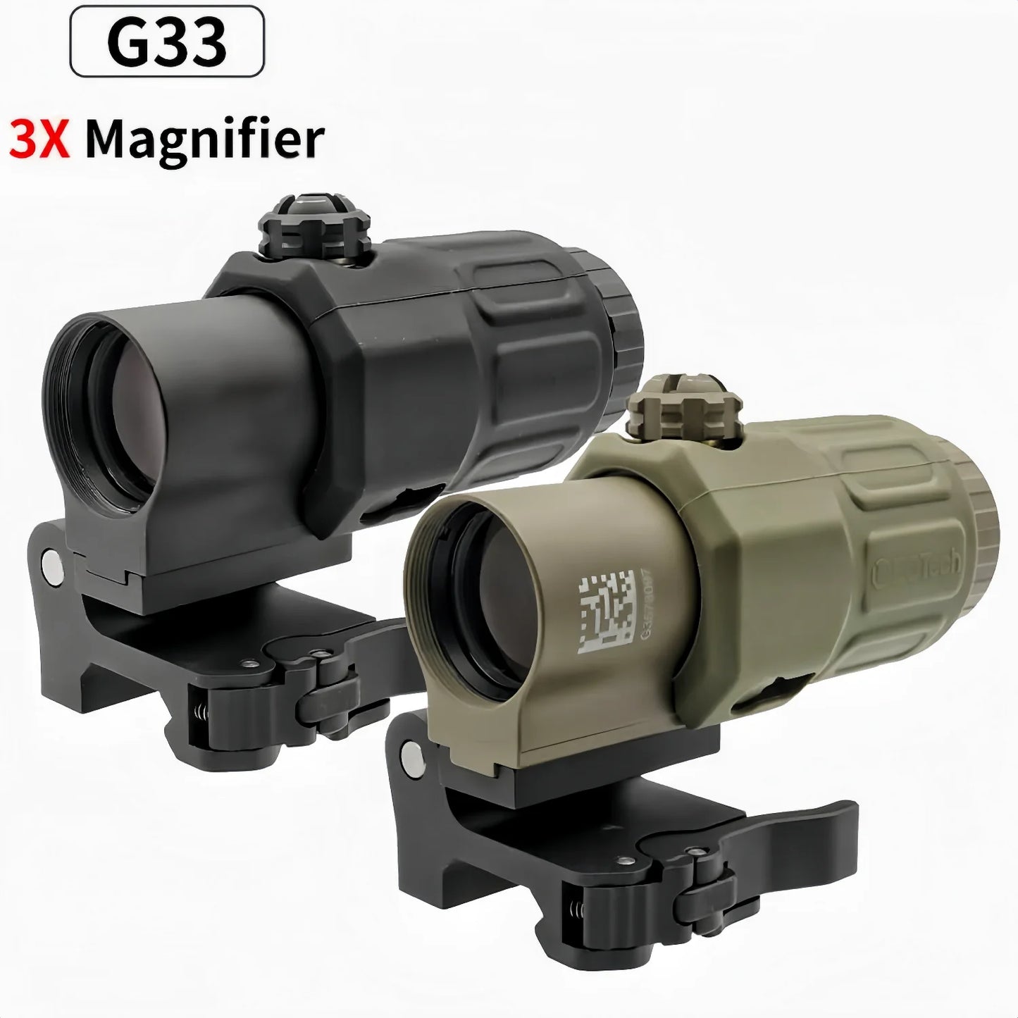 Nabila Tactical G33 G43 G45 Magnifier Scope 3X 5X Flip