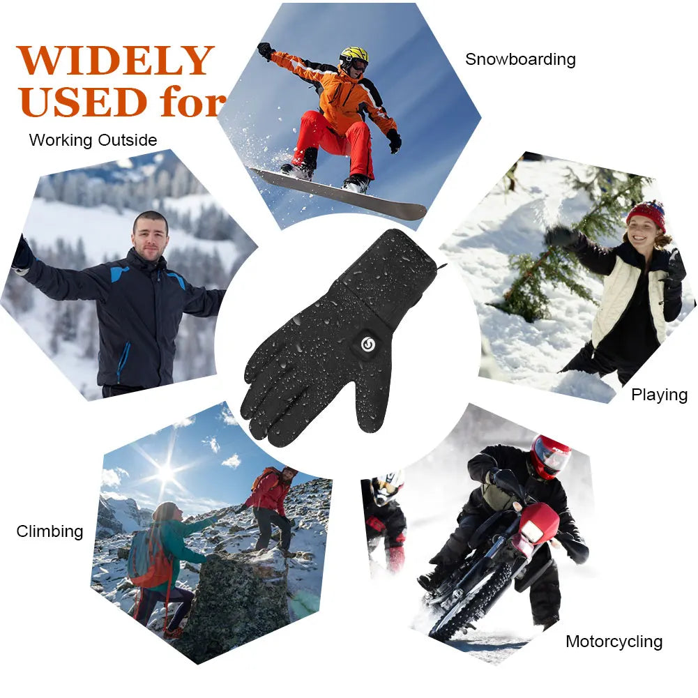 Savior Heat Heated Mittens Waterproof Electric Gloves For Men Women