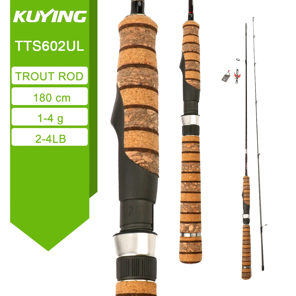 Kuying Teton Fast Action Spinning Casting Fishing Lure Rod
